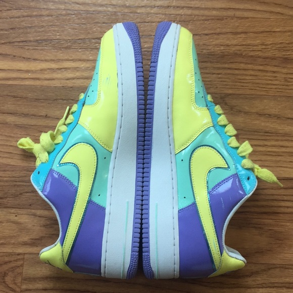 2006 Nike Air Force 1 Easter Egg Vintage Sneakers - Picture 6 of 8